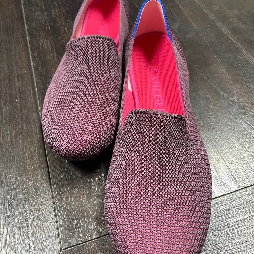 NEW Rothy’s Berry Lattice Stitch Loafers-size 12.5